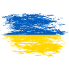 Drapeau ukrainien utilisé