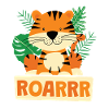 Roarrr Süßer Tiger Raubkatze Kinder