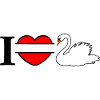 I love my white swan