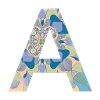 Lettre A en mandala