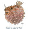 Happy puffer fish