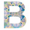 Letter B in mandala
