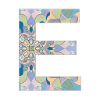 Lettre E en mandala