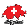 Suisse, Suisse, Suisse, Pays du drapeau, carte