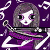 Musik-Mädchen