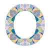 Letter O in mandala