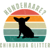 Chihuahua Glitter Retro Sunset