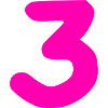 3 years birthday pink