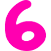 6 years birthday pink