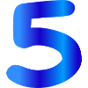5 years birthday blue