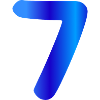 7 years birthday blue