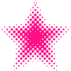 Neon Pink Sternenstern Halftone