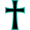 Blaues oder keltisches keltisches Kreuz