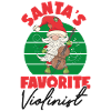 Violin Violinist Christmas Santa's