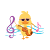 Violon Violoniste Fille Poulet