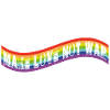 Faites l’amour, pas la guerre | Drapeau arc-en-ciel