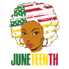 Celebrate Juneteenth USA America African Woman