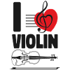Violon Violoniste Coeur J’Aime