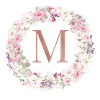 Personalisierbar Monogramm M Kranz