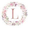 Customizable Monogram L Wreath