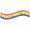 Peace will win Flag