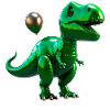 Ballon T-Rex - Vert