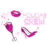 Holiday Crew,Font, Neon, Party,Stars,Party