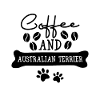 Café et terrier australien