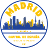 Madrid Skyline Emblem – Hauptstadt Spanien