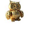 Owl Balloon - Gold