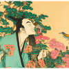 Japanes Man with flowers