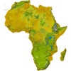 Afrika physische Karte
