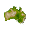 Australien physische Karte