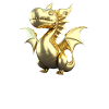 Dragon Balloon - Gold