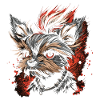 Punky Yorkshire Terrier