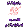 Häkeln macht glücklich Lila