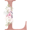 Customizable Monogram L Floral