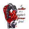 Mother daughter saying with illustration