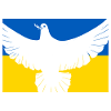 Friedenstaube Ukraine Flagge Krieg