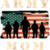 Army mom with USA flag