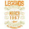 1967 March Birthday Legend