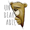 Unbearable - Unbearable Grumpy Bear pun