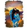 MotherDaughter's Love Beach Sea Black-Haired