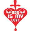 BBQ IS MY LOVE HEART