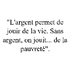 Citation sur l'argent