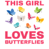 This girl loves butterflies