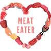 Meat Eater Design Fleisch Fisch Wurst Herz