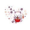 Girl who loves cats and ramen