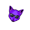 Cat Daddy Purple Black Glasses