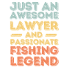 Lawyer fishing retro
